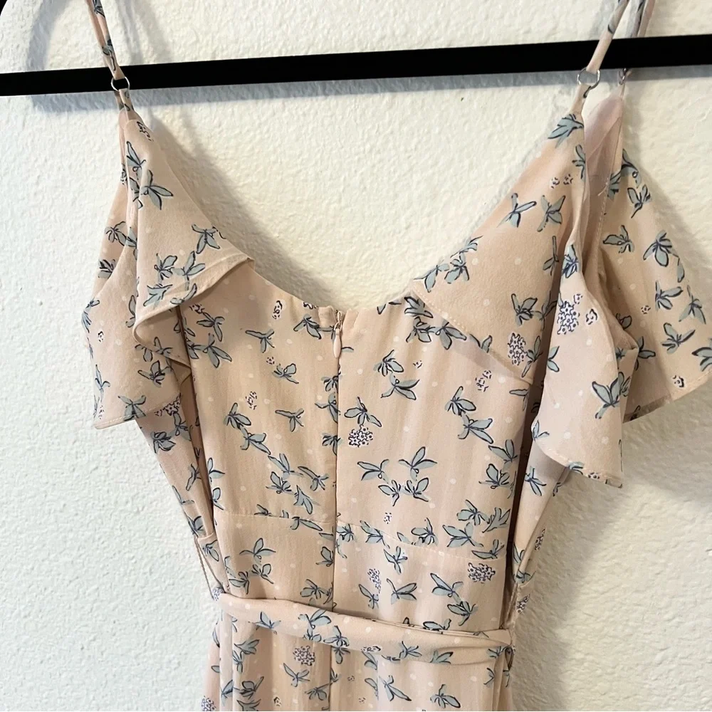 Lulu's Pink Floral Midi Dress - Picture 8 of 14